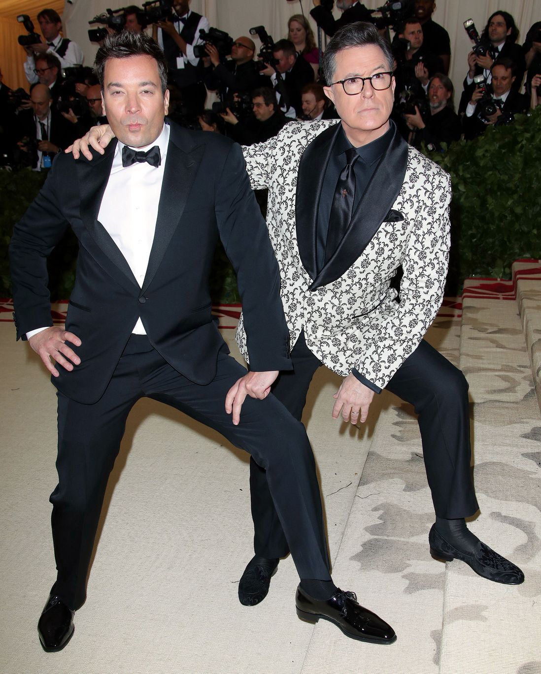 Jimmy Fallon and Stephen Colbert (REX/Shutterstock)